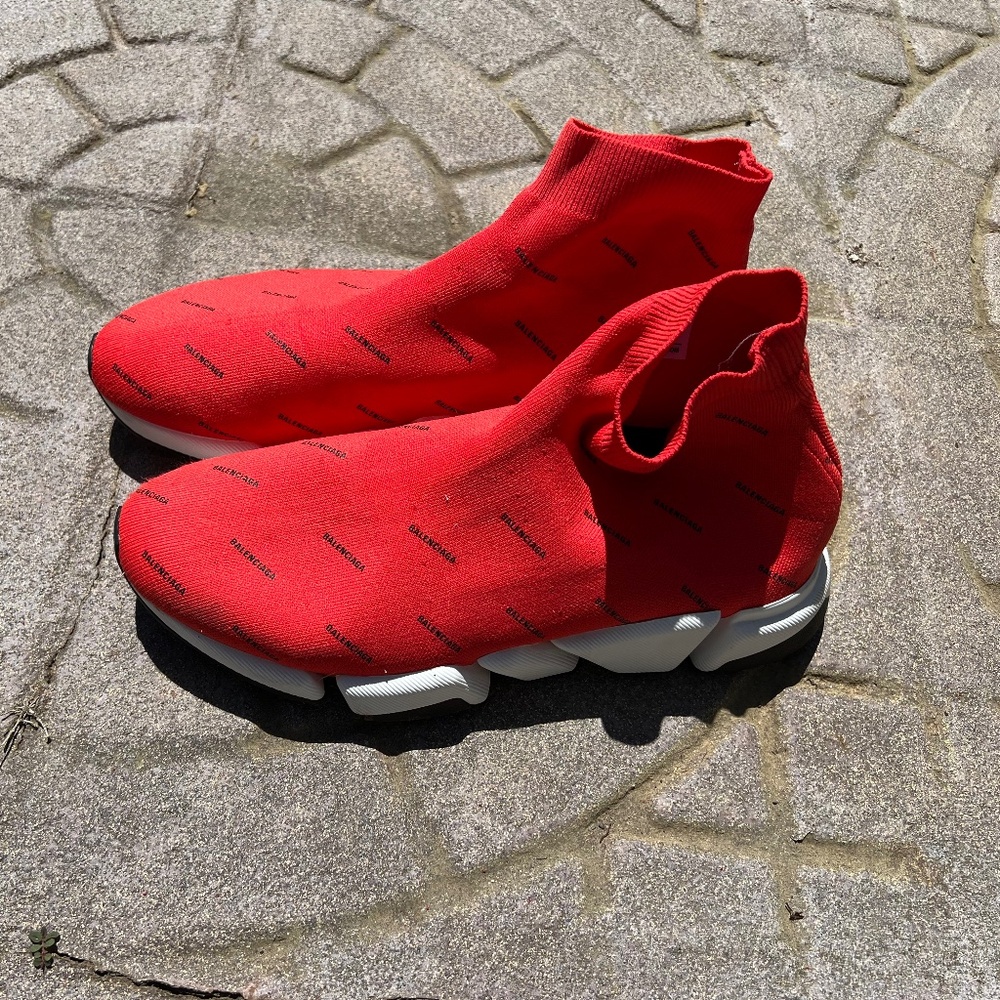 Balenciaga Speed (sock shoe) Red SZ 13